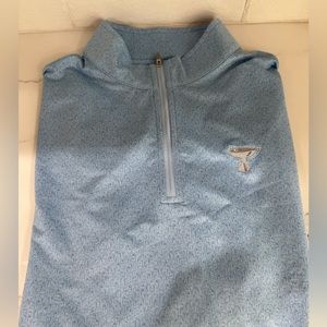 Peter Millar Blue Quarter Zip Sweatshirt Size L